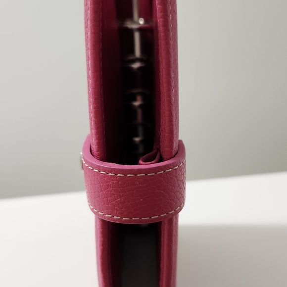 COACH Raspberry Pink Pebbled Leather Planner - Picture 2 of 8